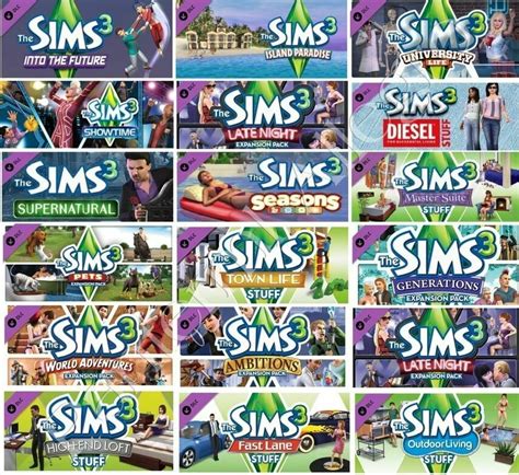 sims 3 expansions